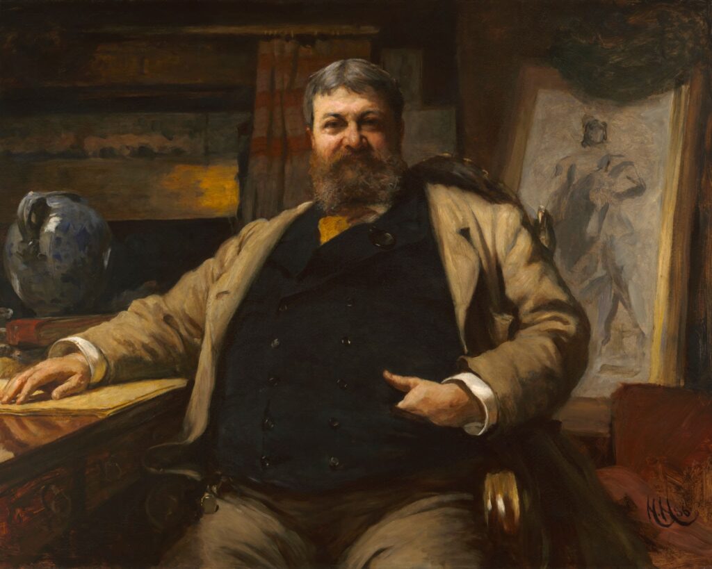 A painting depicting the architect H.H. Richardson.